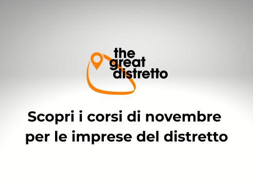 Scopri i corsi di novembre per le imprese del The Great Distretto